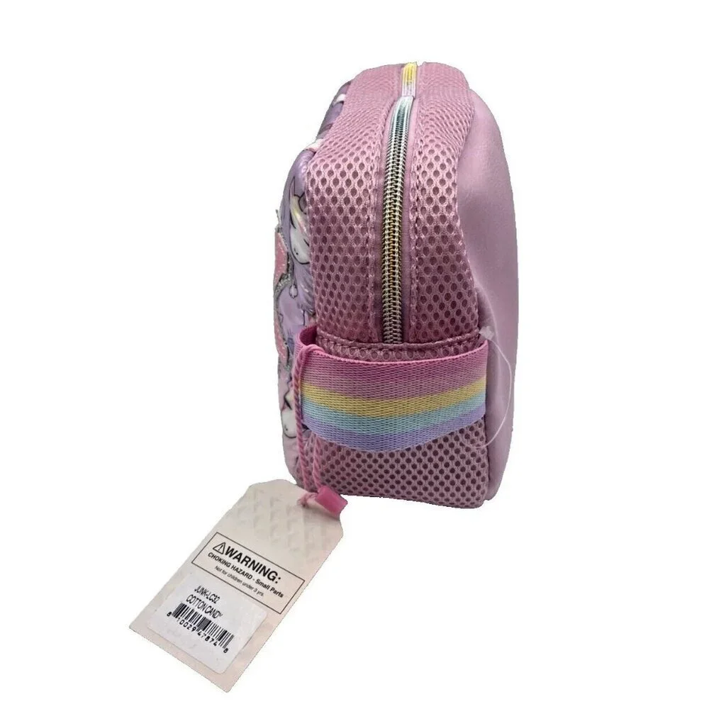 Miss Gwen’s OMG Accessories Clutch Pouch Bag JUNK Unicorn Glitter Cotton Candy